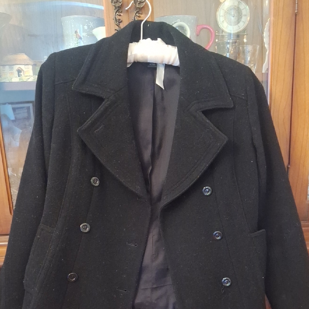 Alfani Petite Black Wool Blend Jacket